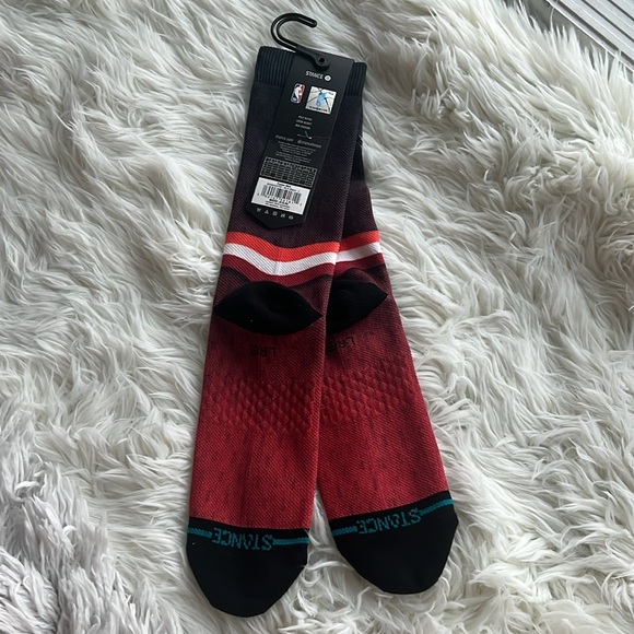 NWT: Stance size large Miami HEAT hardwood classics socks - Picture 2 of 3